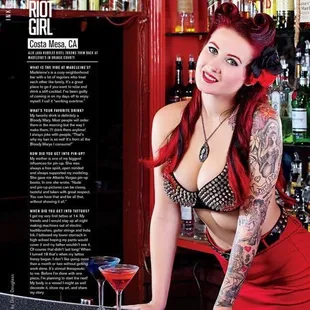 Interview with bartender Alix at Madeline's.  Costa Mesas favorite neighborhood bar! Published in "INKED MAGAZINE" on stands -January 2016