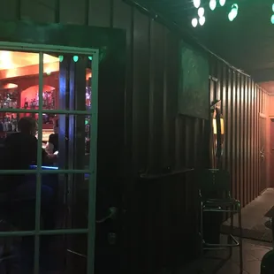 Love their smoking patio - it's adorable