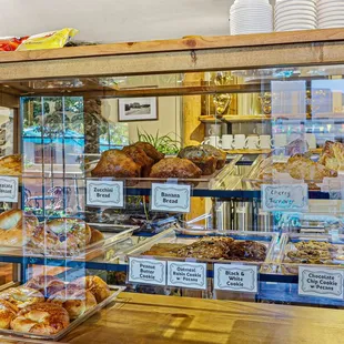 interior, bagels