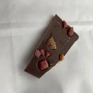 a piece of chocolate