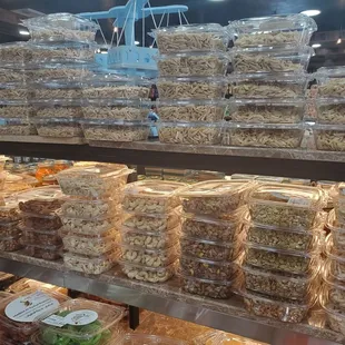 Packaged nuts and dried fruit