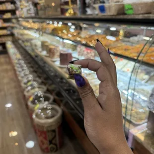 Sample of chocolate