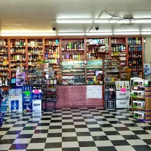 the inside of a store