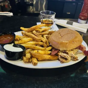 Madhouse Chicken Sandwich &amp; Seasoned Fries