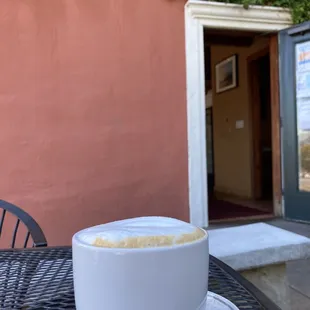 Sunday morning Climbed the little hill for capp'