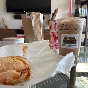 My favorite sandwich and drink!!!