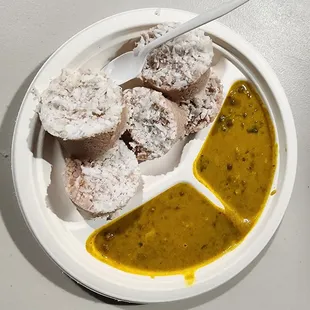 Puttu with kadali curry