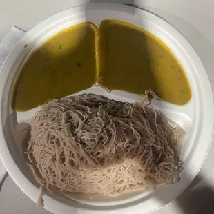Idiyappam with Kadala curry
