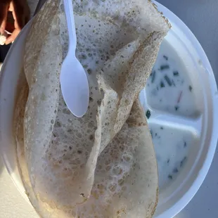 Appam with stew