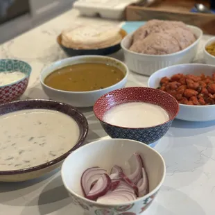 Stew, Kadala Curry, Idiyappam and Appam
