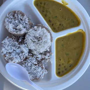 Puttu with kadala curry
