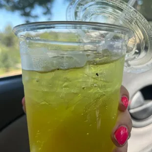 Black specks in my drink from Maria's Mexicali.... On top of my horrible experience