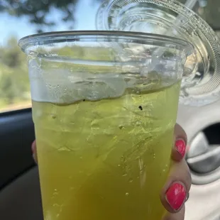 Also. After I realized they forgot my drink. I got it and it had BLACK SPECKS in it. I knew it.