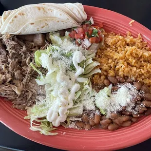 Carnitas plate