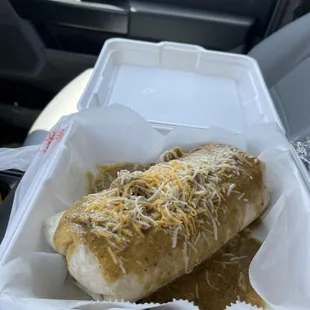 Chili Verda burrito!!