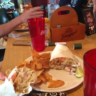 Massive chicken ranch wrap