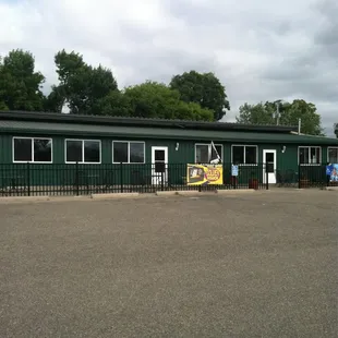 the outside of the building