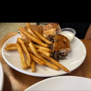 Beef shawarma sandwich