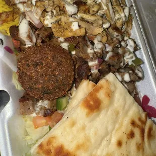 Bowl with extra chicken