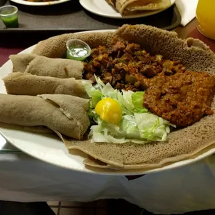 Tibi with traditional bread