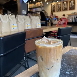 Iced Ginger Vanilla Latte