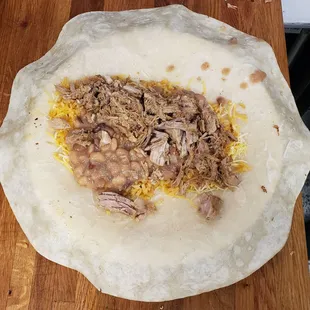 Our fresh tostadas include our house-prepared beans and a selection of authenically-seasoned meats--have with or without cheese
