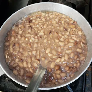 Many our dishes start with our beans, which we make form scratch to get our authentic taste