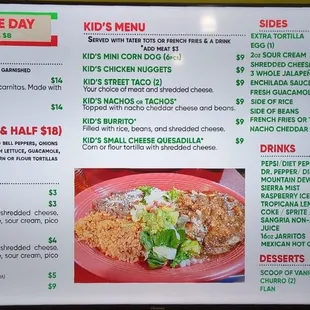 More menu items from our full service and take out menu