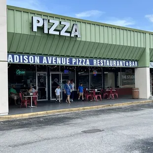 Front and outside tables