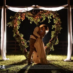 Heart pergola
