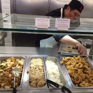 Asian Food Bar at the Madison Cafeteria.
