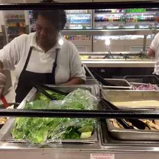 Chicken Caesar Salad station.