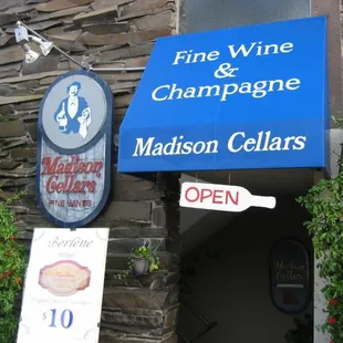 the entrance to the winery