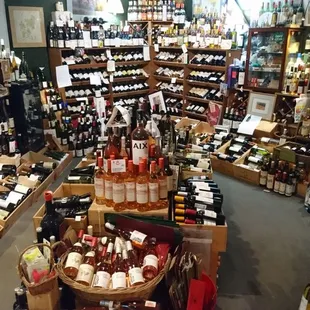 a wine store with a variety of wines