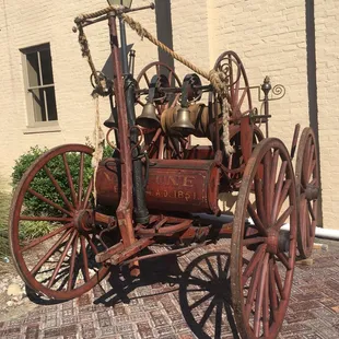 Old fire wagon at Fair Play Fire Co. on Main Street.