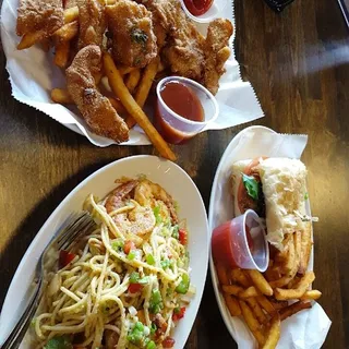 Battered White Fish Poboy