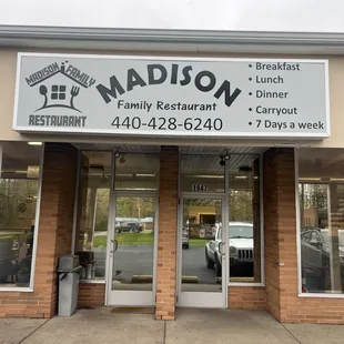 Entrance to restaurant
