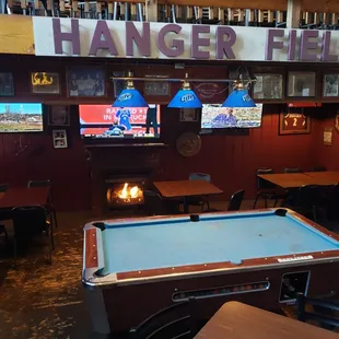 a pool table