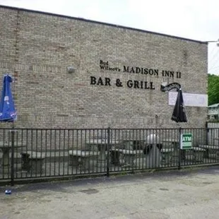 the entrance to the restaurant