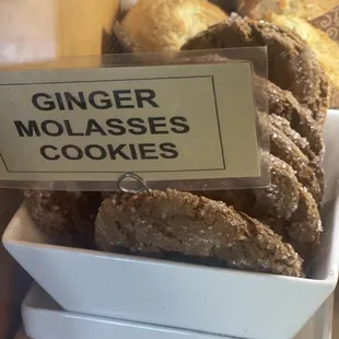 Ginger molasses cookies