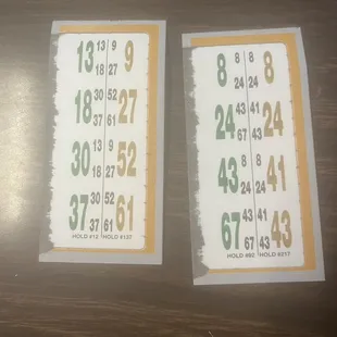 Madison Mall bingo tabs