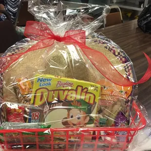 Raffle prize on Fiesta Night