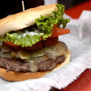 El Diablo Burger, a house specialty