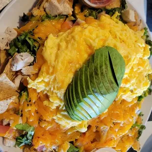 Nacho chicken breakfast