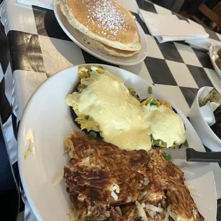 Portabella Benedict with toast