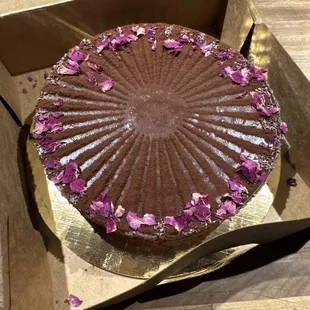 Valentine Day flourless chocolate cake 6in $28