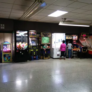 Game area. Not a huge selection, but Arctic Thunder, Big Bucks, Mrs. Pacman, and Skeeball are a blast!