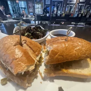 Italian steak and Brussels