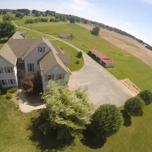 aerial view of the estate