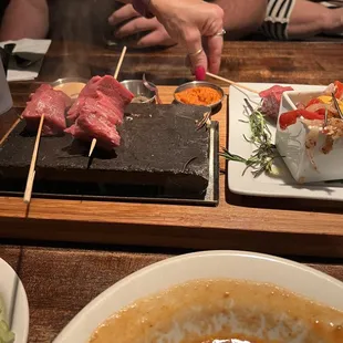 Prime filet hit lava rock